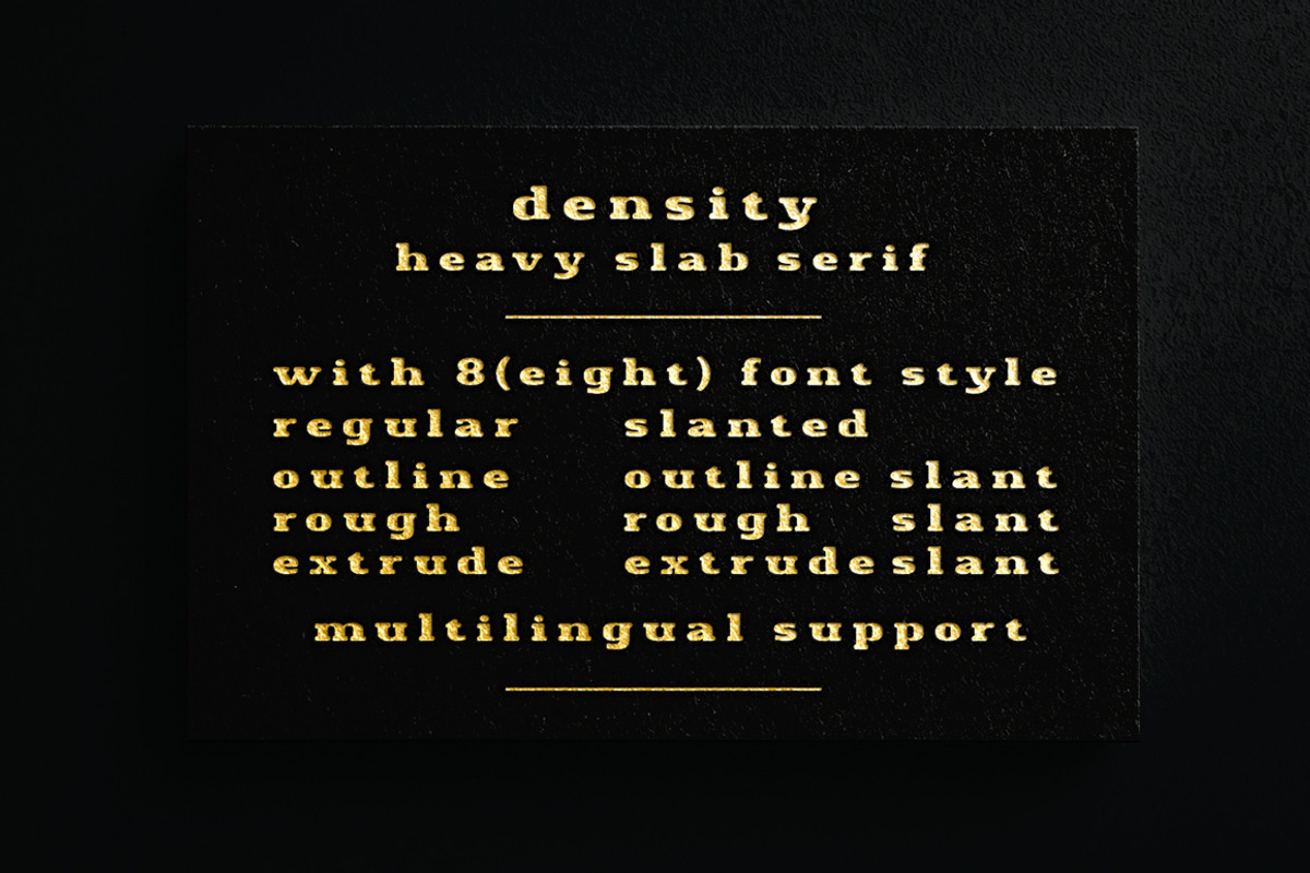 Density Heavy Slab Serif, a Slab Serif Font by Alandya TypeFoundry (Photo 3 of 15)