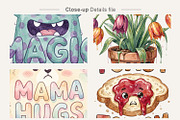 Funny Ugly Cute Mom Sublimation PNG, an Illustration by Artnoy (Thumbnail 4 of 8)