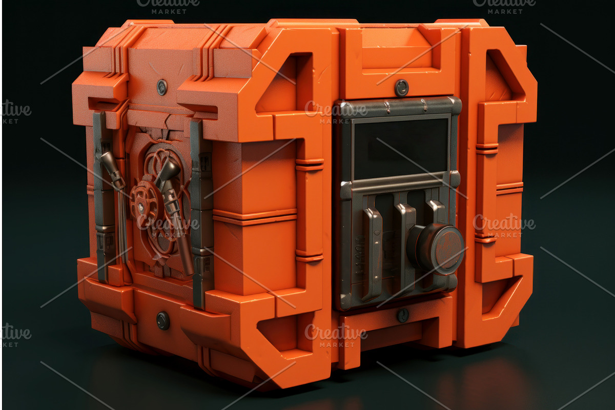 Secure Metallic safe box lock, a Finance Illustration by Ylivdesign