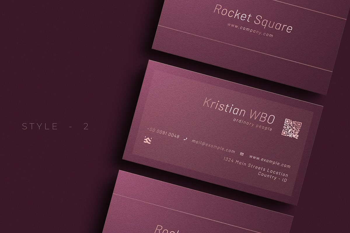 Modern Purple Business Card - V.81, a Business Card Template by Ctrl space studio (Photo 3 of 6)