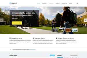 Campus - University PSD Template