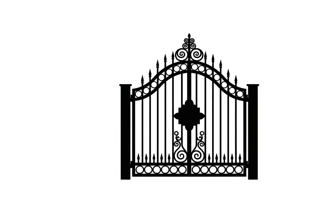 Ornate Iron Gate SVG Bundle, an Illustration by Designs_River (Photo 9 of 31)
