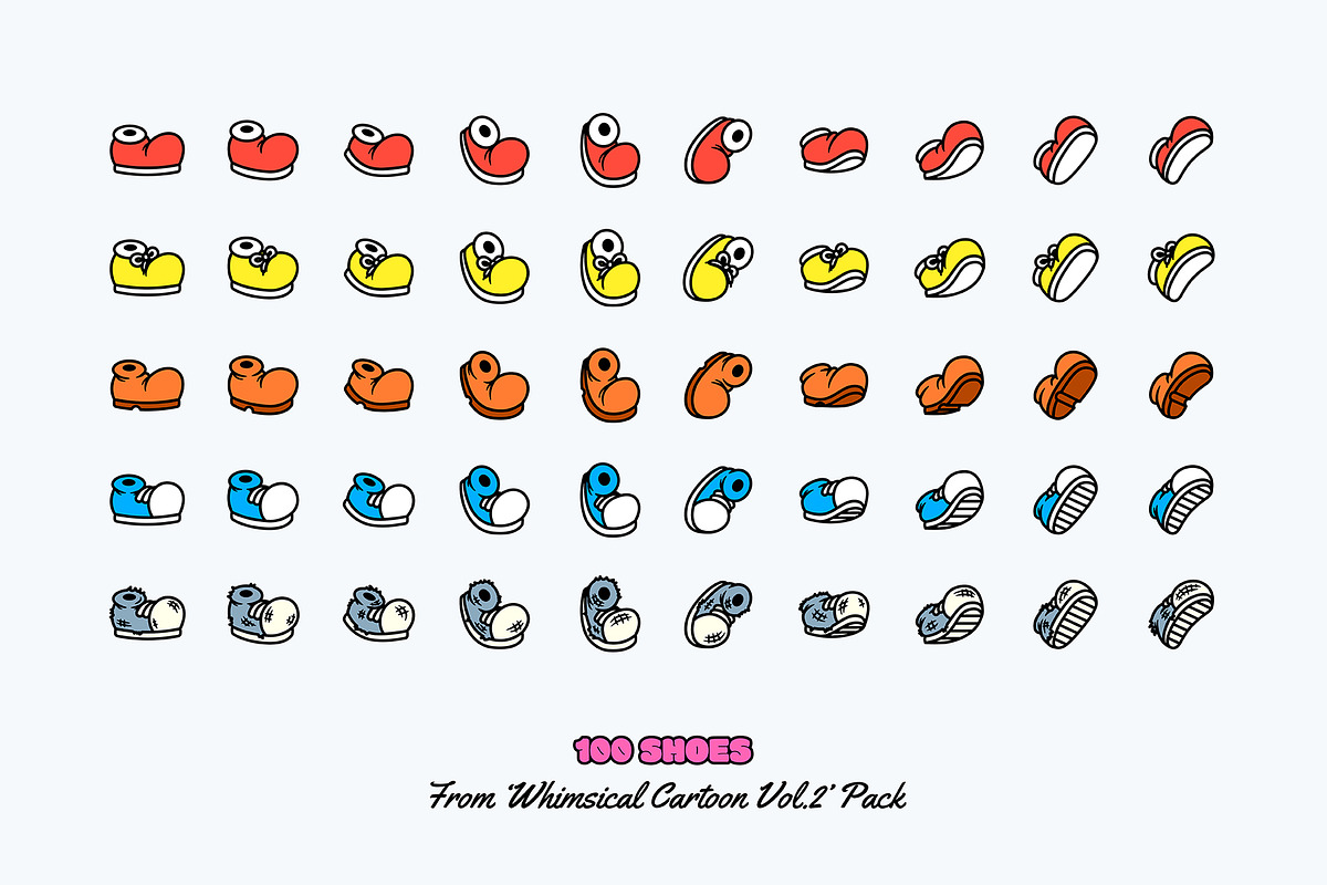 200 Cartoon Shoes, an Illustration by The Isian (Photo 3 of 5)