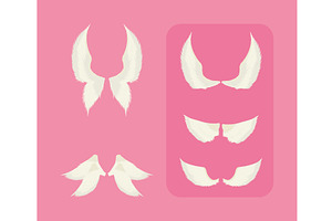 set of angel wings, an Object Illustration by studiogstock