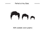 Hairstyle and Wig Icons Set, a Solid Icon by Designfour (Thumbnail 7 of 7)
