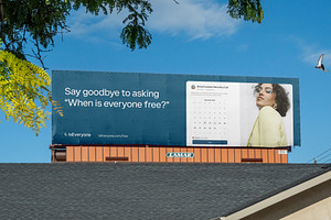 Suburban Outdoor Billboard Mockup