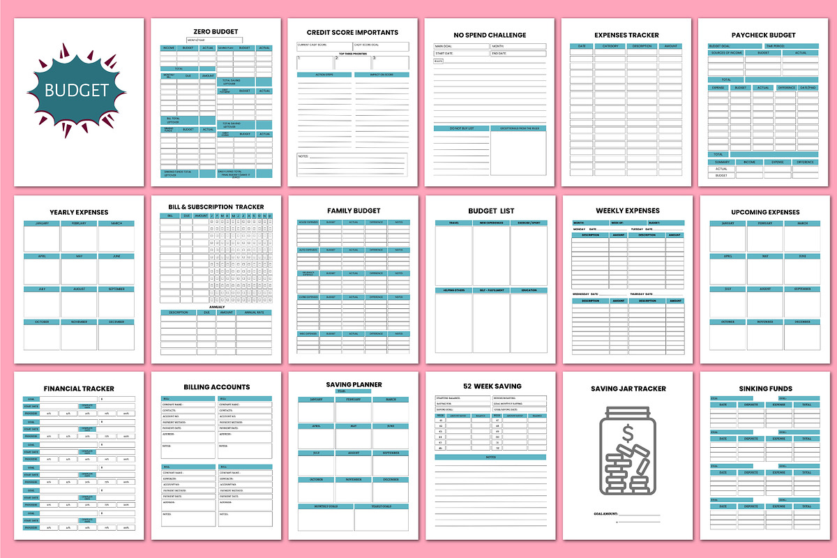 2026 Budget & Savings Journal, a Stationery Template by Shumaya (Photo 4 of 7)