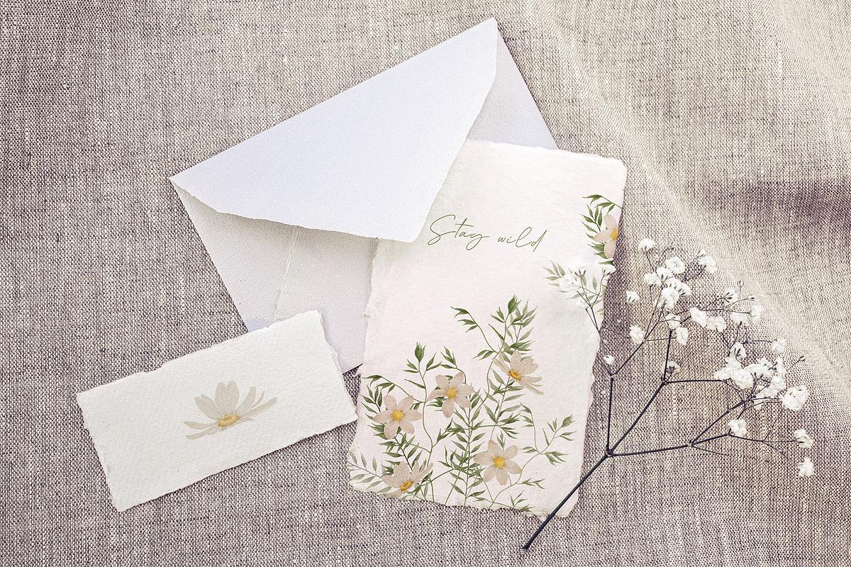 Watercolor wild flowers greenery, an Illustration by MariGraphic boutique (Photo 6 of 11)