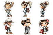 Denim Girl Clipart, an Illustration by Daily.Designs (Thumbnail 2 of 5)