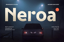 Neroa – Modern Sans Serif Font