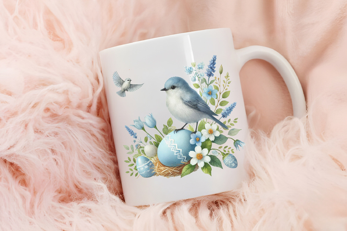 Neutral white Easter clipart, an Illustration by RobertsArt (Photo 4 of 7)