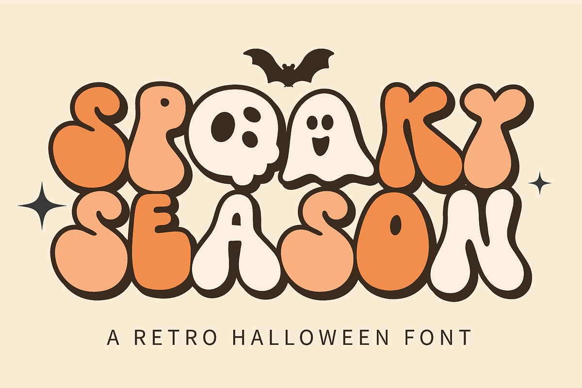 Spooky Season-A Retro Halloween font, a Handwritten Font by BitongType (Photo 1 of 7)