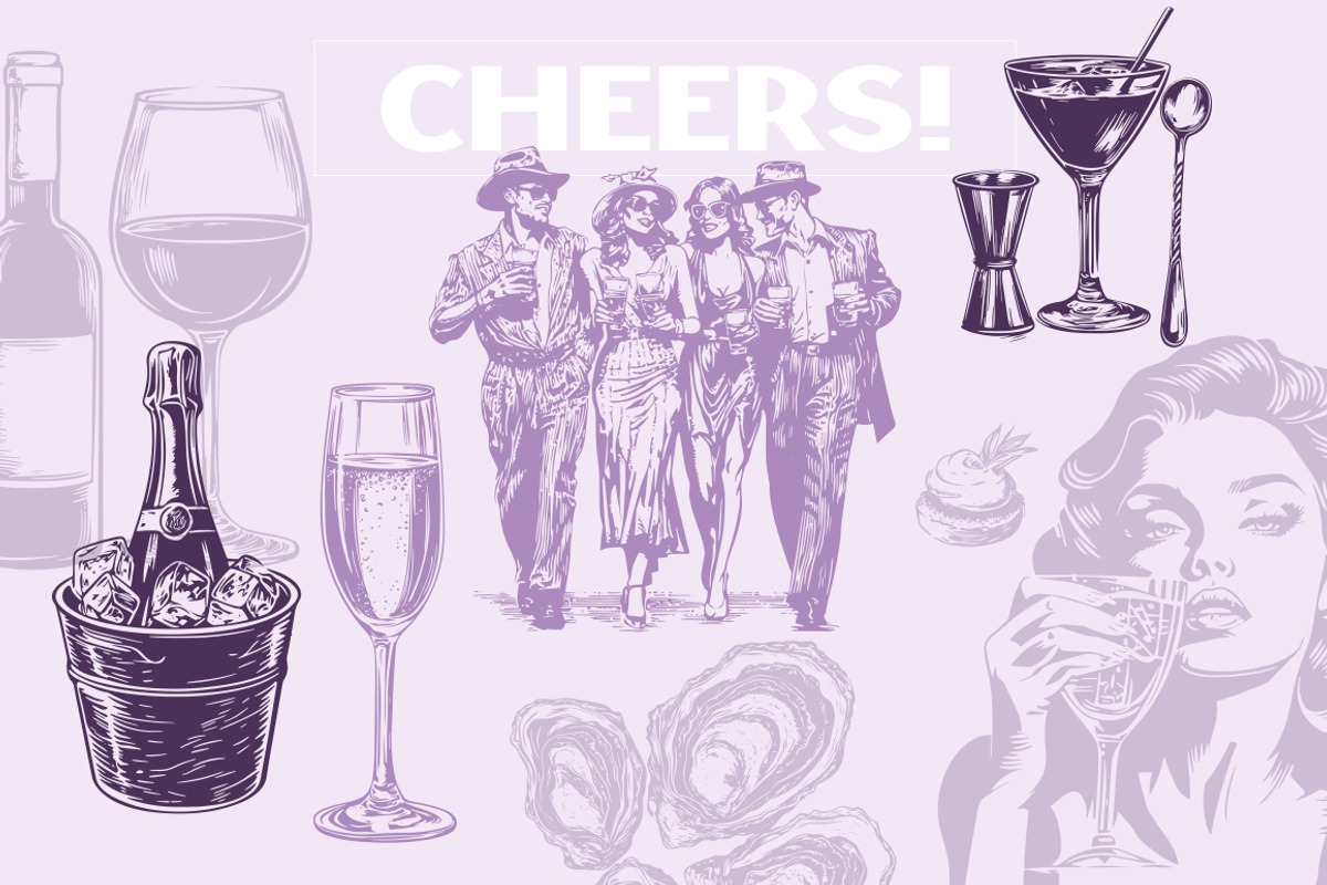 Cocktail Alcohol Drinks Illustration, a Food Illustration by Nocturnal Wolf (Photo 5 of 14)