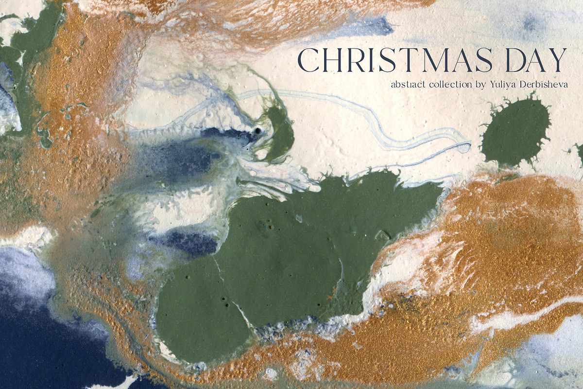 Christmas day flowers backgrounds, a Seasonal Illustration by Yuliya Derbisheva (Photo 20 of 20)