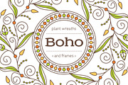 Boho - Frames and Wreaths set, a Decorative Illustration by Zhurov (Thumbnail 1 of 4)