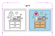 Cozy Girly Coloring Pages Bold and E, a Decorative Illustration by Ink Gallery (Thumbnail 5 of 9)