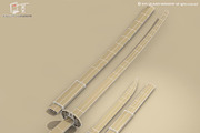 Katana and Wakizashi, an Object 3D Model by Tartino 3D models (Thumbnail 7 of 7)