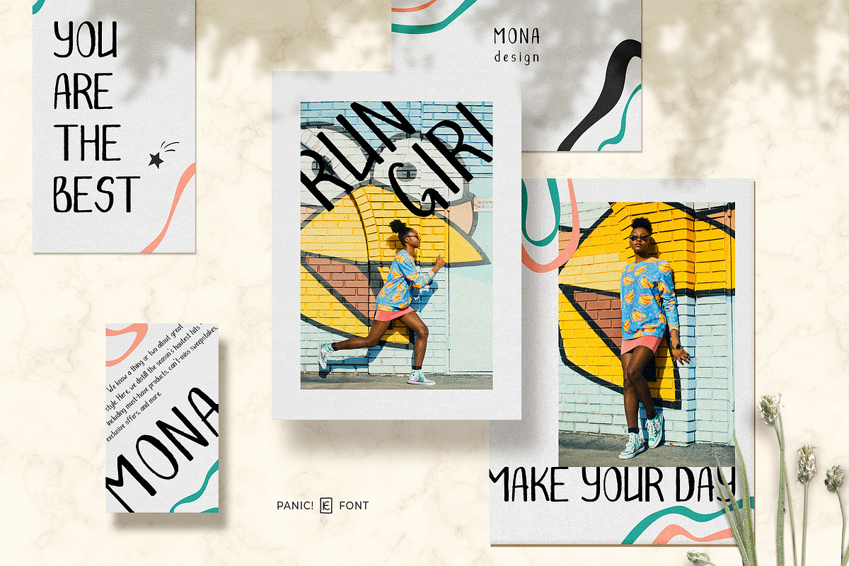 Panic! Fun Font - Latin & Cyrillic preview 3