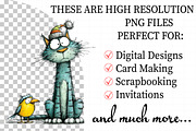 Cat And Bird Christmas Clipart, an Illustration by Daily.Designs (Thumbnail 2 of 5)
