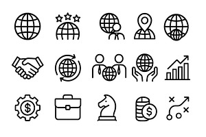 Collection of web icons illustrating, a Person Illustration by ZinetroN