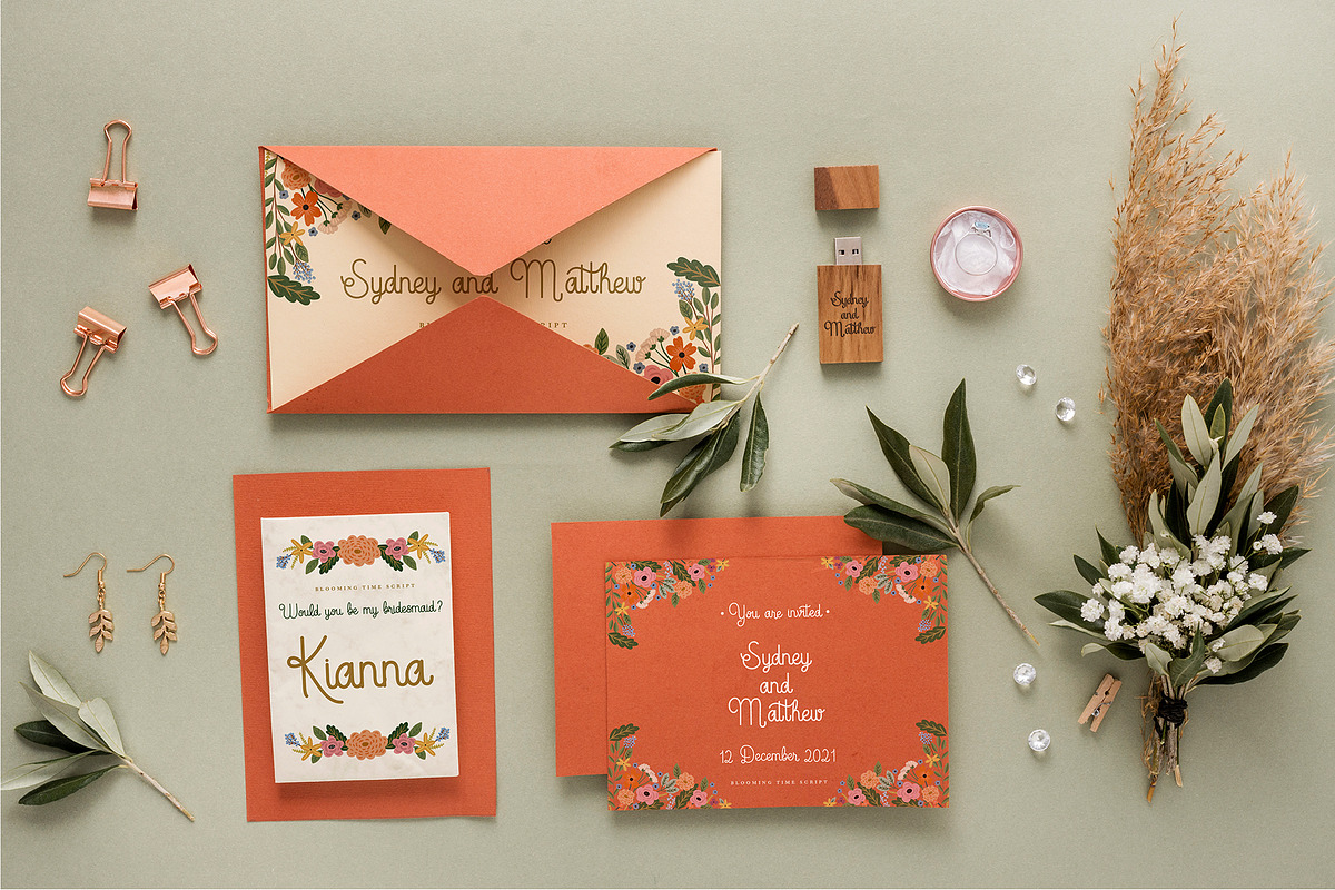 Blooming Time Font, a Script Font by Oui Studio (Photo 8 of 12)