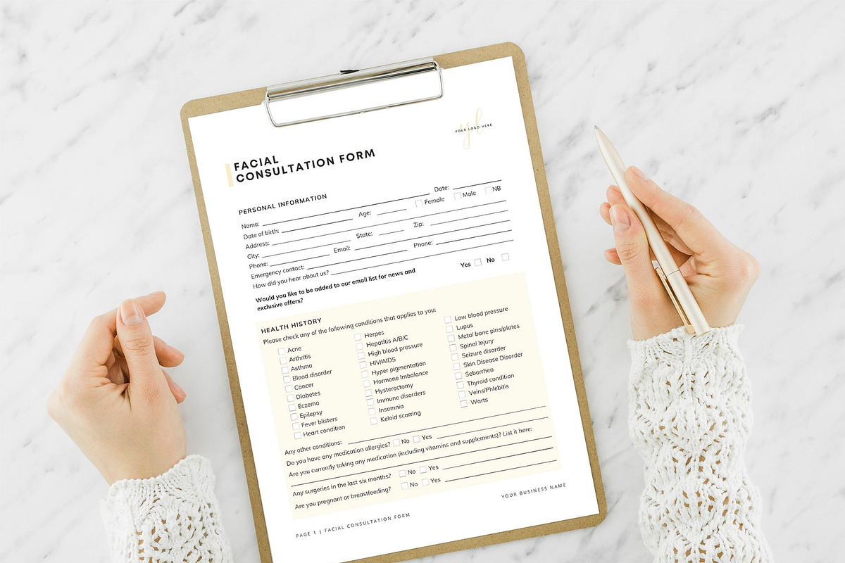 Skincare Consent Forms, a Websites & App Template by SwitzerShop (Photo 3 of 6)