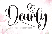 Dearly | Script Font, a Handwritten Font by Scratchones (Thumbnail 1 of 9)