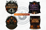 Halloween slogans Clipart V2, a Seasonal Illustration by ThatsDesignArt (Thumbnail 9 of 10)