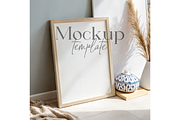 Coastal Boho Frame Mockup, a Product Mockup by MockupWizard (Thumbnail 1 of 5)
