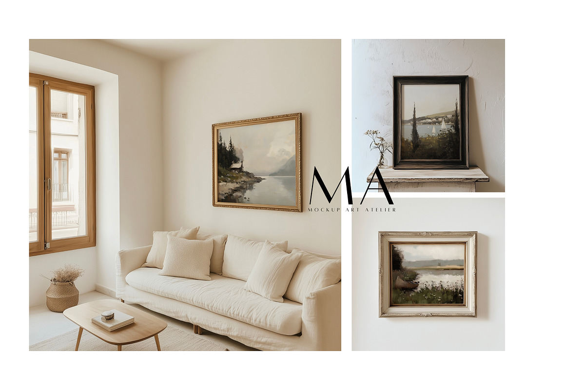 150 Vintage Frame Mockup Bundle, a Household Mockup by Mockup Art Atelier (Photo 11 of 14)