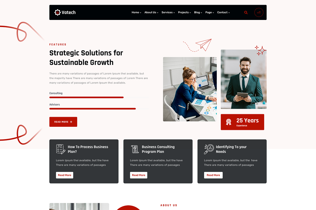 Vatech - Technology Solutions Figma, an UI Kit Template by AliThemes (Photo 4 of 17)