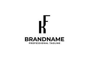 Letters KF Monogram Logo