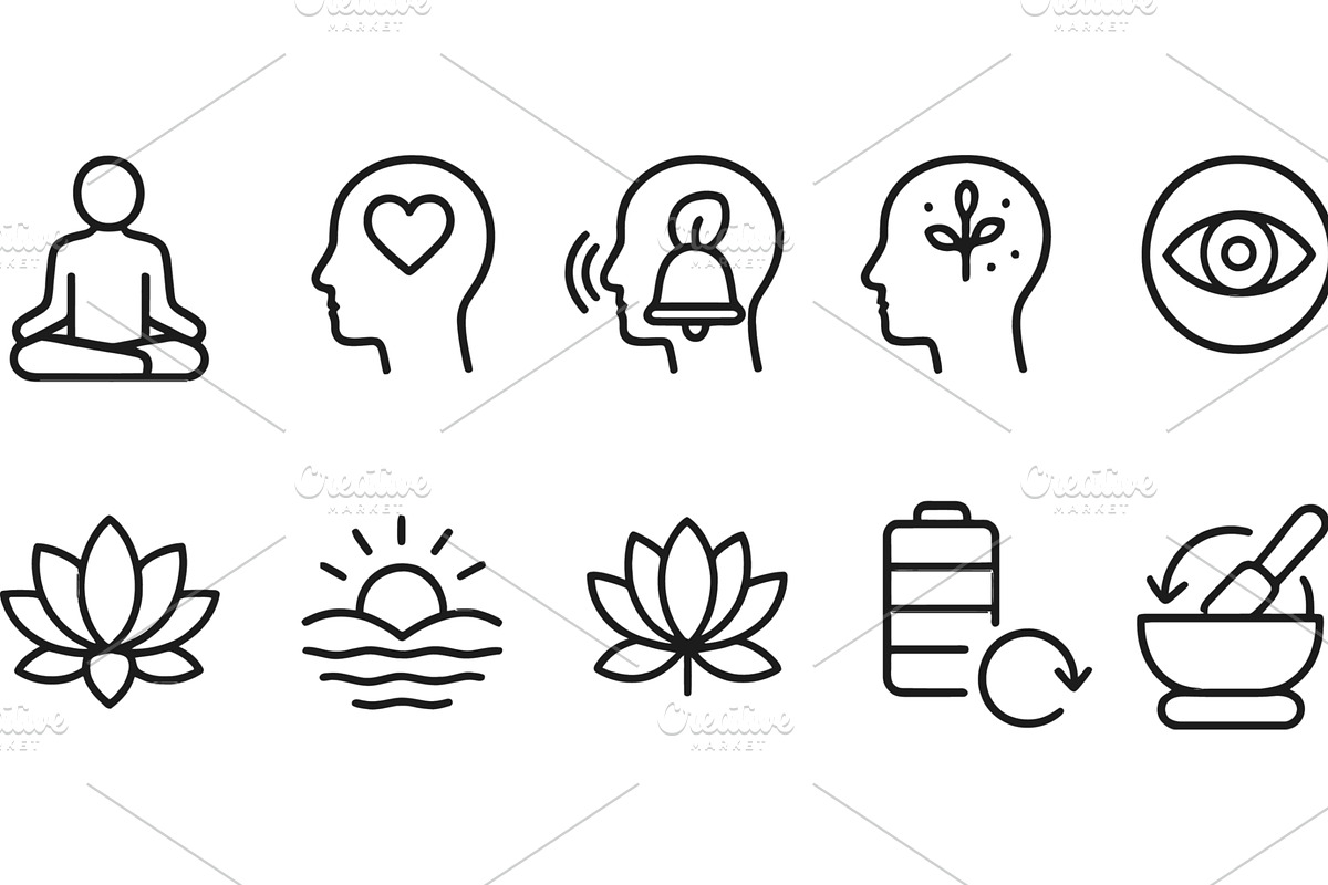 Vector illustration of line icons, an Object Illustration by ZinetroN