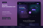 SaaS Automation & AI Landing Page, an UI Kit Template by Pitchlook.Studio (Thumbnail 1 of 3)