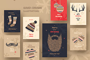 Christmas Cards, a Seasonal Illustration by blauananas (Thumbnail 2 of 6)