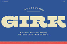 Girk - Variable Slab Serif