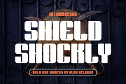 Shield Shockly, a Sans Serif Font by alon kelakon (Thumbnail 1 of 6)