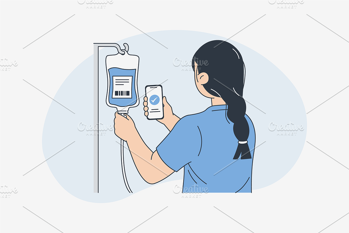 Smart Hospital Illustration, an Object Graphic by Jump Studio (Photo 7 of 12)