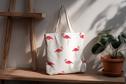 Seamless pattern pink flamingo, a Pattern Graphic by Viktorijareut (Thumbnail 2 of 5)