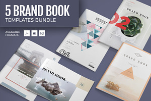 5 Brand Book Templates Bundle