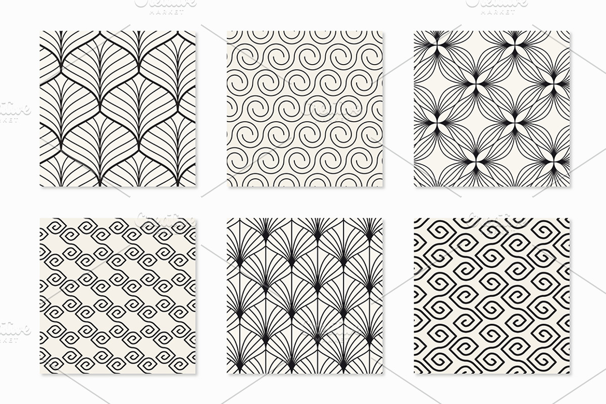 Petalled Patterns Bundle, a Pattern Graphic by Curly_Pat (Photo 6 of 7)