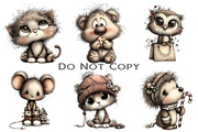 Whimsical Cozy Animal Clipart, an Illustration by Craft Nest (Thumbnail 6 of 8)