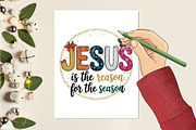 Christian Christmas Jesus is the Rea, an Illustration by designcity5 (Thumbnail 7 of 8)