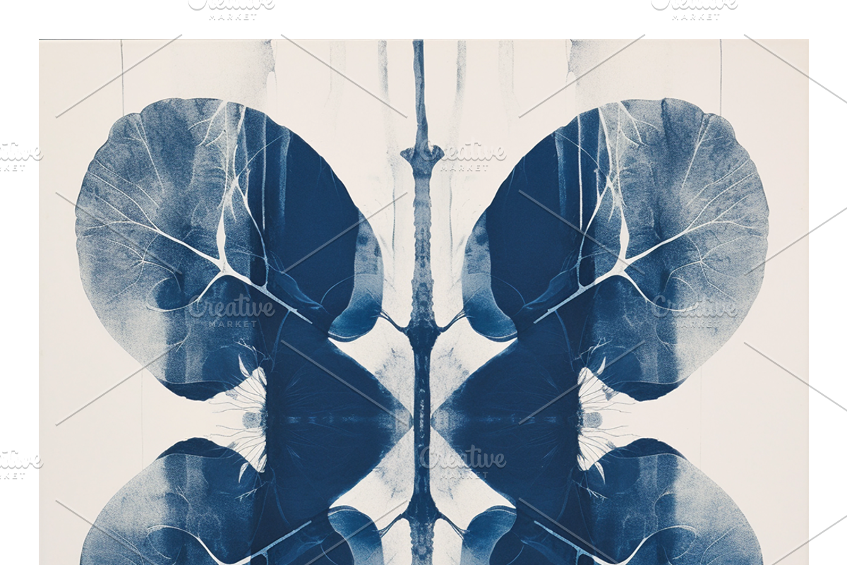 Cybo Collection · Cyanotype Botanics, a Texture Illustration by milatovar (Photo 8 of 19)