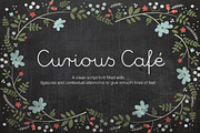 Curious Cafe Script, a Script Font by EvaToth (Thumbnail 1 of 4)