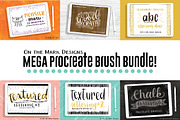 Mega Procreate Brush Bundle!, a Brush Add-On by On the Mark Designs (Thumbnail 1 of 3)