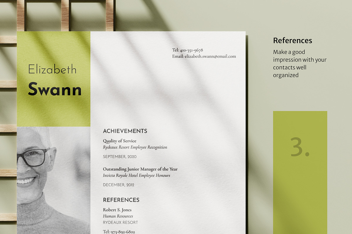 Swann Resume & Business Card, a Resume Template by Jinro (Photo 4 of 8)
