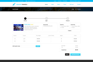 Galaxy- Travels PSD Website Template