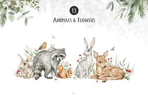 Forest Babies. Wild Animals Clipart