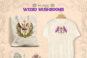 Weird Mushrooms, an Object Illustration by Ink Stories (Thumbnail 23 of 23)